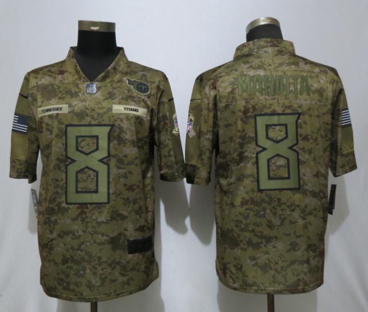 Men Tennessee Titans #8 Mariota Nike Camo Salute to Service Limited NFL Jerseys->women nfl jersey->Women Jersey